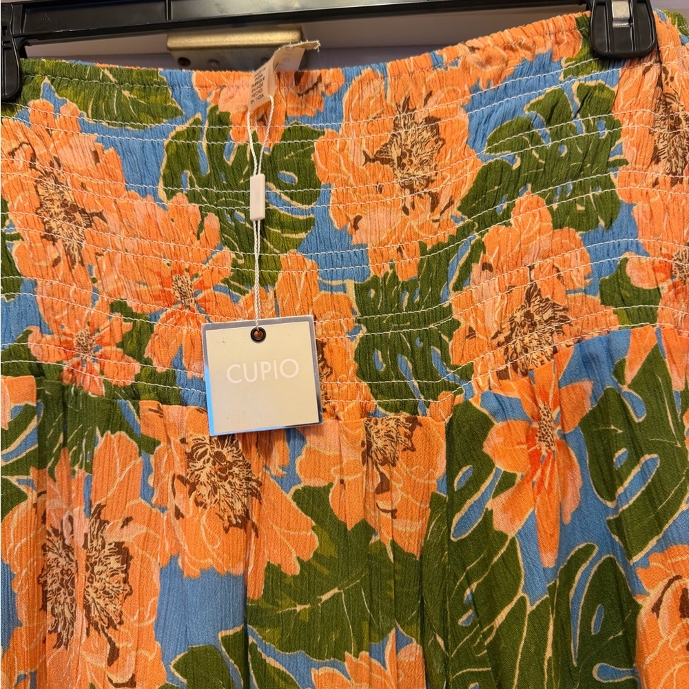 Skirt 3X Elastic Waist with Decorative Trim - Picture 2 of 3